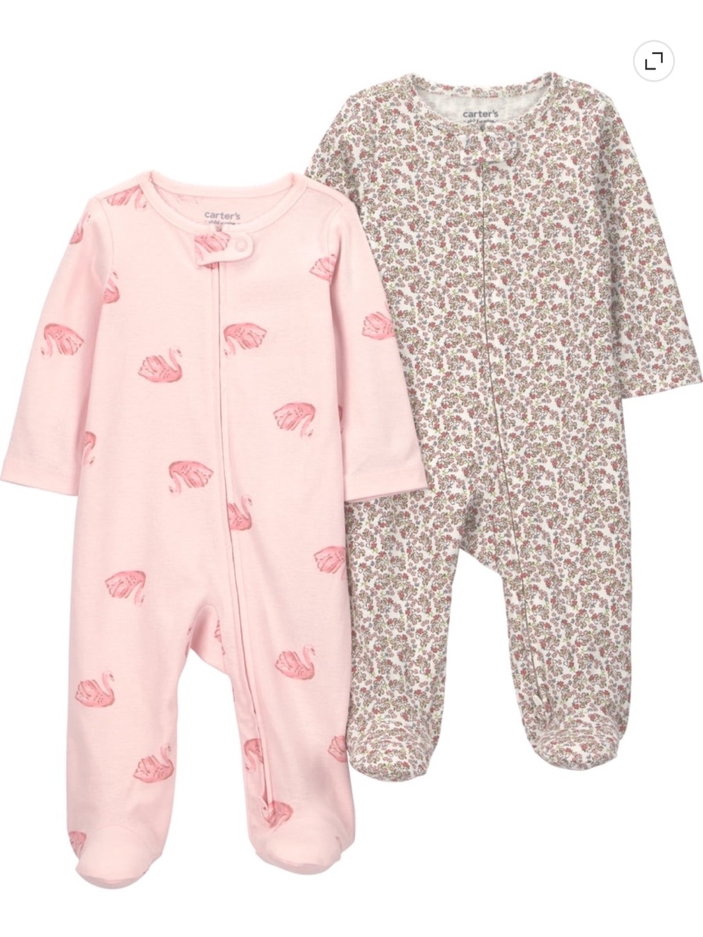 Carter's Premie Onesies and Footed Sleepers (total 5 pieces) - GIRL